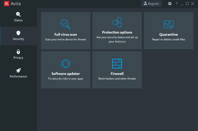 avira antivirus screen shot