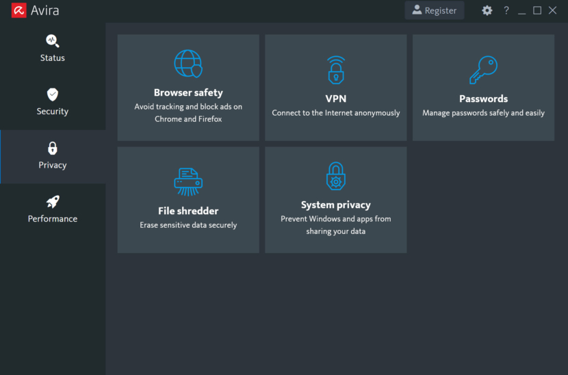 avira antivirus screen shot
