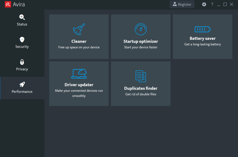 avira antivirus screen shot