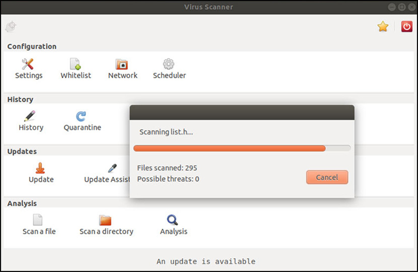 calmtk linux antivirus