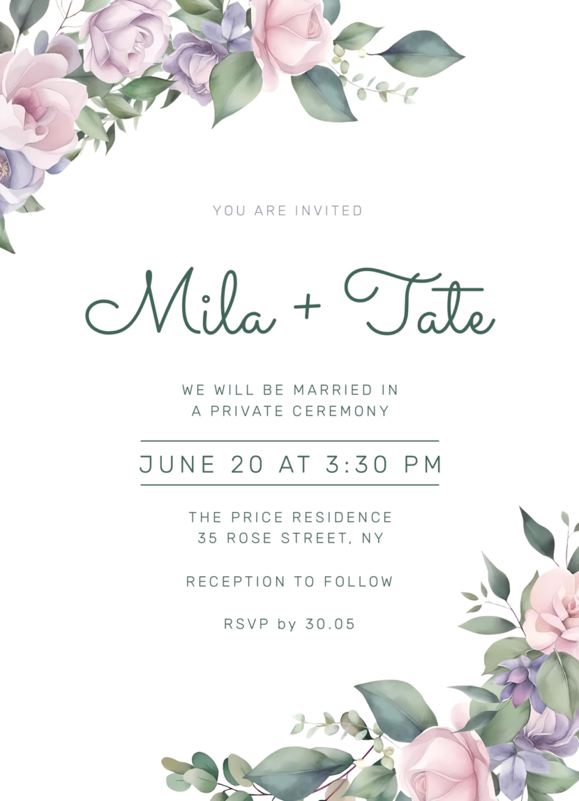 Download Editable Wedding Invitation Card For Free