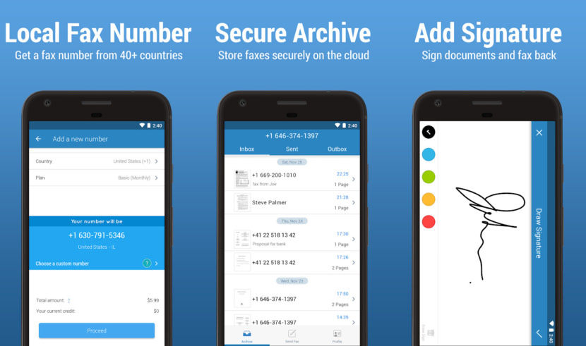 fax plus mobile ios android faxing online
