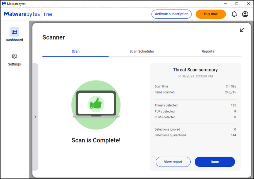 Malwarebytes Free