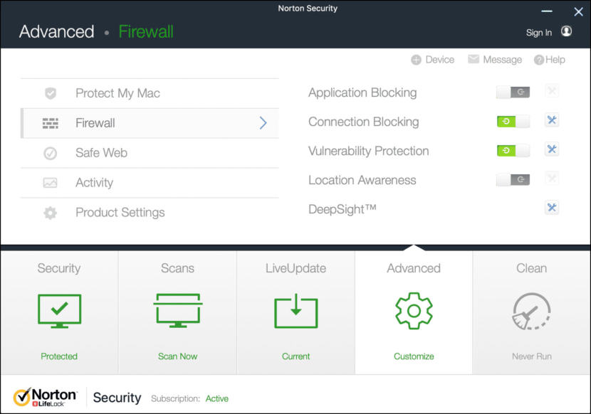 Norton 360 and Antivirus Plus Screen Shots