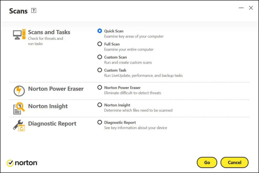Norton 360 and Antivirus Plus Screen Shots