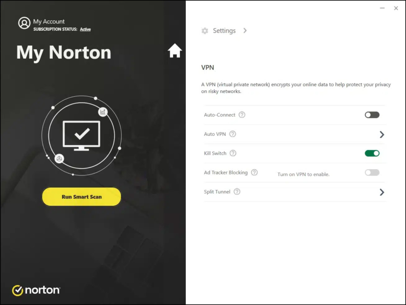 Norton 360 and Antivirus Plus Screen Shots