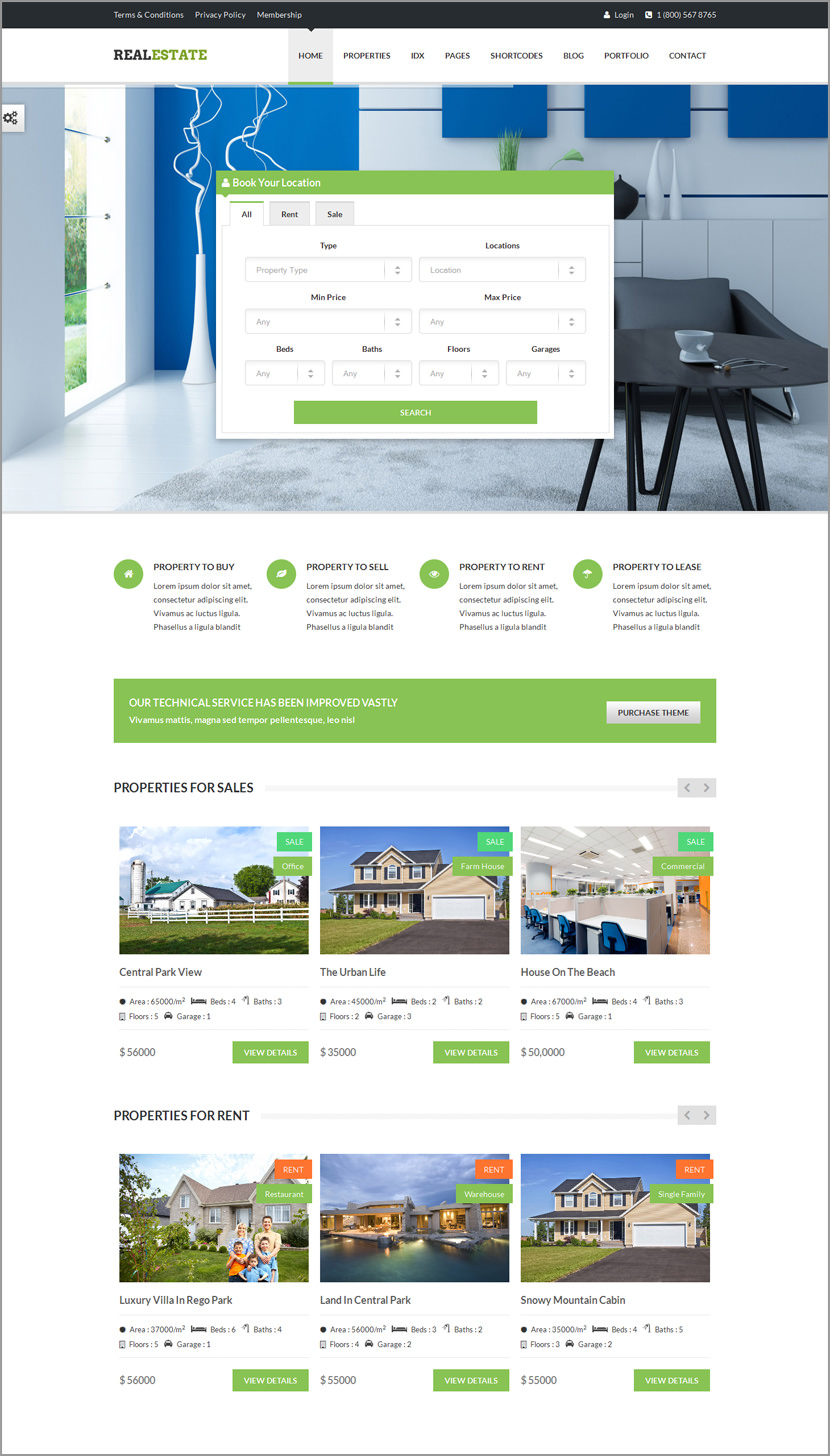 real estate responsive wordpress