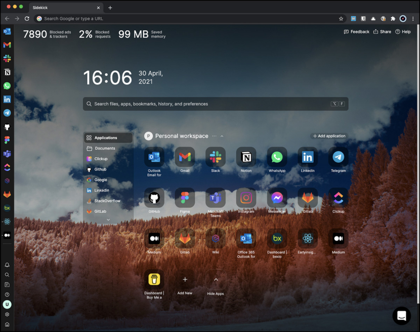 Sidekick browser